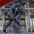 large bronze statues decoration sculpture metal craft bronze football superstar sculpture for sale